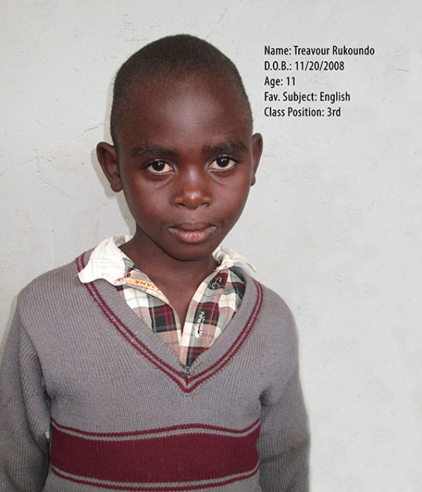 RUKOUNDO TREAVOUR. DOB.20.11.2008. AGE. 11YRS. FS. ENGLISH. CLASS. P.3 RUKOUNDO TREAVOUR. DOB.20.11.2008. AGE. 11YRS. FS. ENGLISH. CLASS. P.3